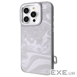Чехол Kajsa Fluid Art with Magnetic Ring iPhone 16 Pro gray (65327 gray)