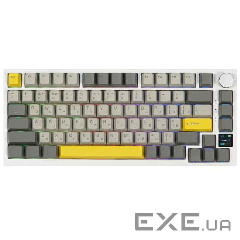 Клавіатура бездротова Epomaker AK820 Pro 75% Flying Fish Switch Hot-Swap (2.4G/BT (AK820-PRO-W-FF)