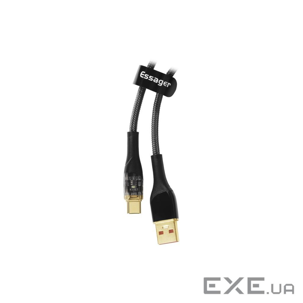 Дата кабель USB 2.0 AM to USB-C 2.0m 7A black Essager (EXCT-XJA01-P)