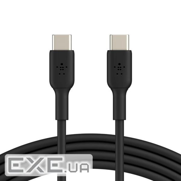 Дата кабель USB-C to USB-C 1.0m PVC black Belkin (CAB003BT1MBK)