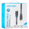 Кабель HDMI M-M,10.0 м, V2.0, Engineering 4K 60Гц 18Gbps HD 7.1 PVC Black Vention (AAMBL)