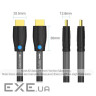 Кабель HDMI M-M,10.0 м, V2.0, Engineering 4K 60Гц 18Gbps HD 7.1 PVC Black Vention (AAMBL)