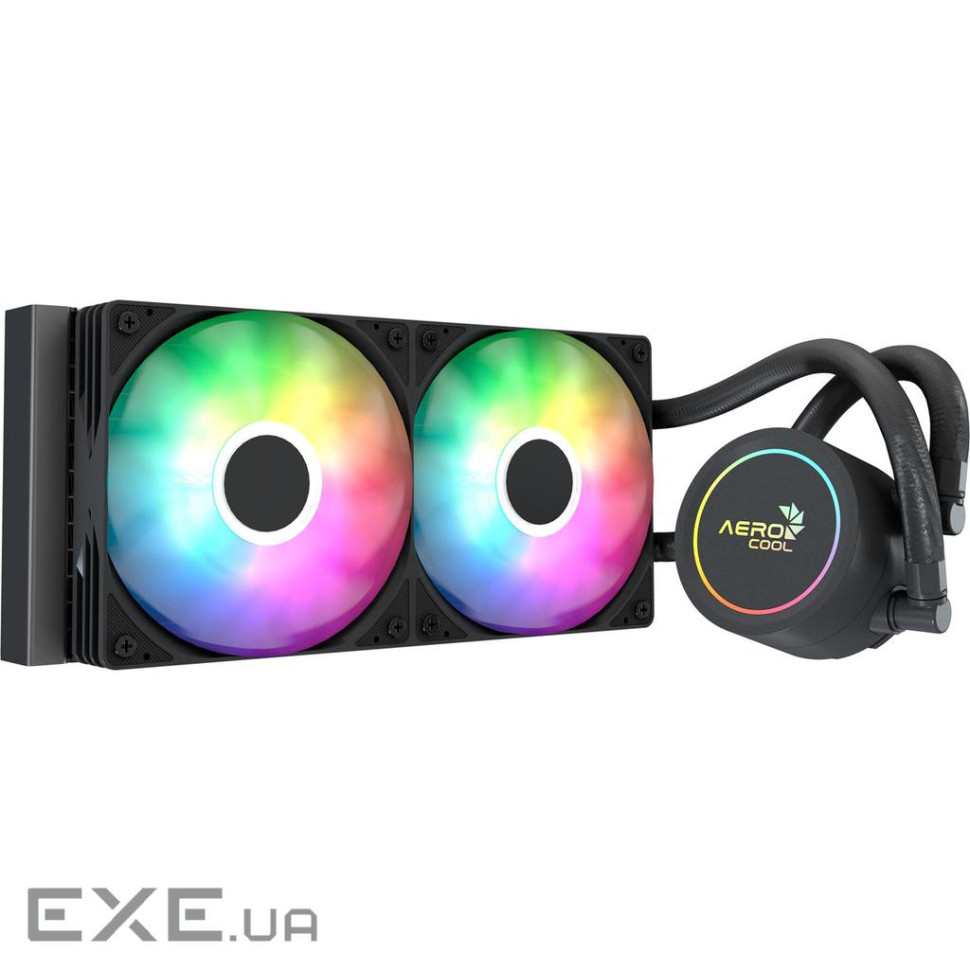 Система водяного охлаждения AeroCool Abyss L240R Black (ACLA-AB24117.11), Intel: 1851/1700/1200/115X