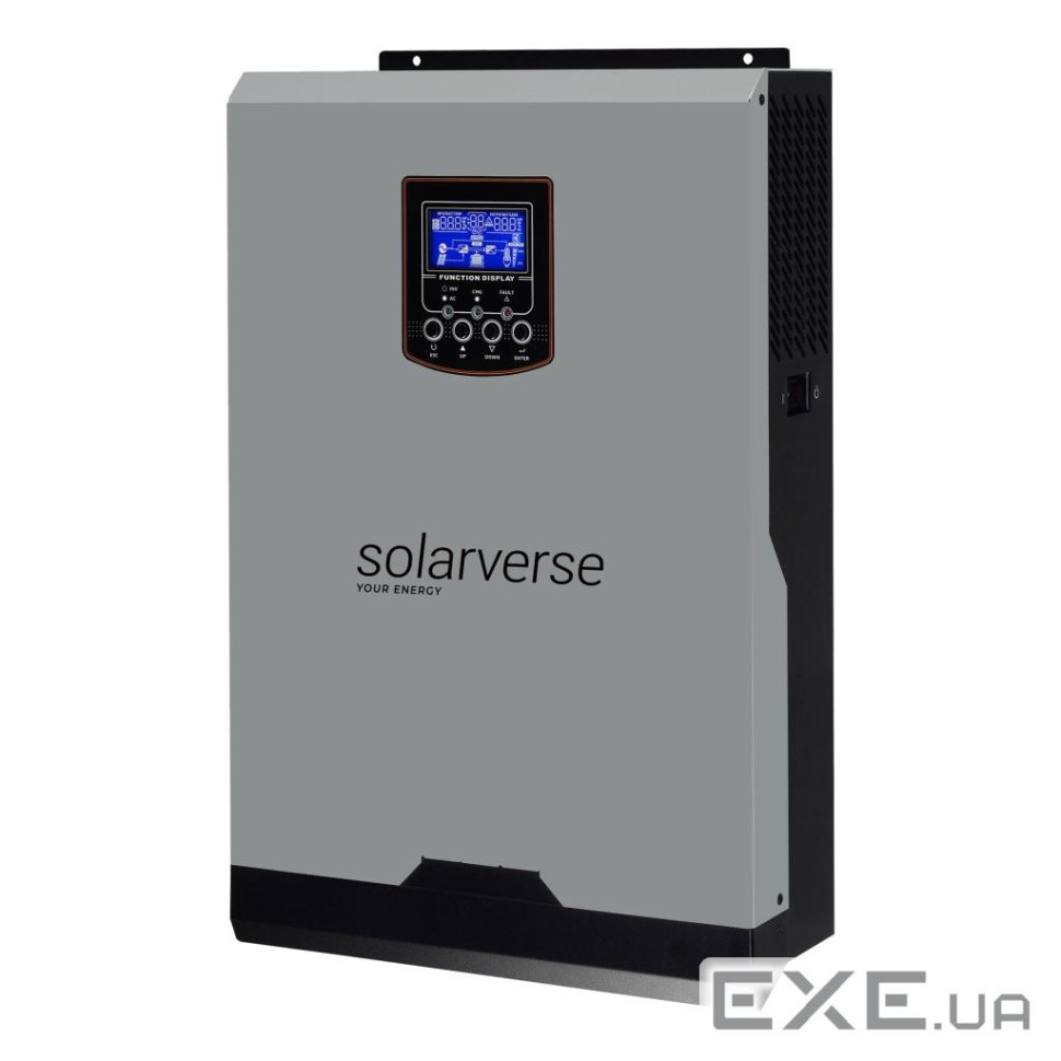 Гібридний інвертор Solarverse Flash 6kW 48V 1 MPPT 220V Однофазний (SV6048FH)