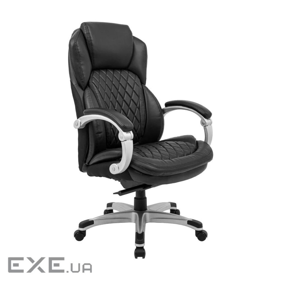 Офісне крісло Richman Преміо Пластик Річ Synchro Шкіра Спліт Чорна (R00000042321)