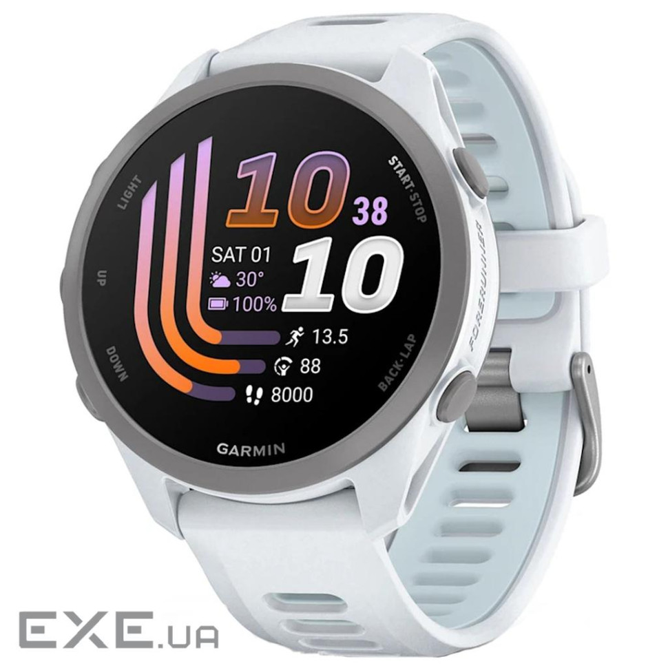 Смарт-годинник Garmin Forerunner 170, GPS, Whitestone/Cloud Blue, GPS смарт-годинник (010-03920-01)