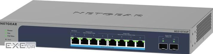 Netgear 10Port Switch 100/1000/10000 MS510TXUP 8-Port Multi-Gb/10G Eth Ultra60 Po (MS510TXUP-100EUS)