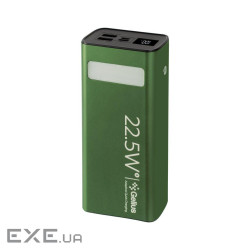 Батарея універсальна Gelius Lightstone GP-PB300 30000mAh QC+PD (22.5W) Green (00000090465)
