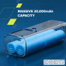 CANYON Built-in cable power bank OnPower 265 20000mAh 165W Aluminium Dark grey (CNS-CPB265DG)