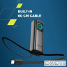 CANYON Built-in cable power bank OnPower 265 20000mAh 165W Aluminium Dark grey (CNS-CPB265DG)