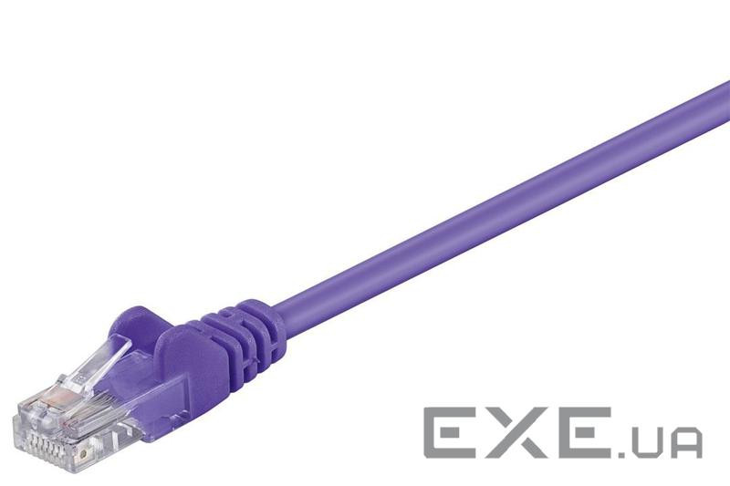 Патч-корд неекранованій RJ45 UTP5e 30.0m,patch AWG28 D=4.5mm Gold Protect,фіолетовий (75.09.5237-5)