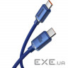 Кабель BASEUS Crystal Shine Fast Charging Data Cable Type-C to Type-C 100W 2м Blue (CAJY000703)