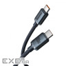 Кабель BASEUS Crystal Shine Fast Charging Data Cable Type-C to Type-C 100W 2м Blue (CAJY000703)