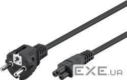 Кабель блоку живлення IEC-Schuko/M->C5Mikimaus 1.8m,0.75mm Compaq,HQ,чорний (75.09.3586-40)