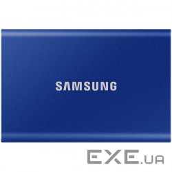 Зовнішній твердотільний накопичувач Samsung T7 1TB Indigo Blue (MU-PC1T0H/WW)