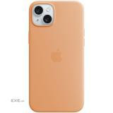 iPhone 15 Plus Silicone Case with MagSafe - Orange Sorbet,Model A3124 (MT173ZM/A)