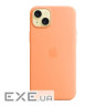 iPhone 15 Plus Silicone Case with MagSafe - Orange Sorbet,Model A3124 (MT173ZM/A)