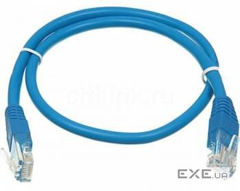 Патч-корд RJ45, UTP 5e, 1.0m, 24AWG, CU, синій KINGDA KD-PAUT3100BU