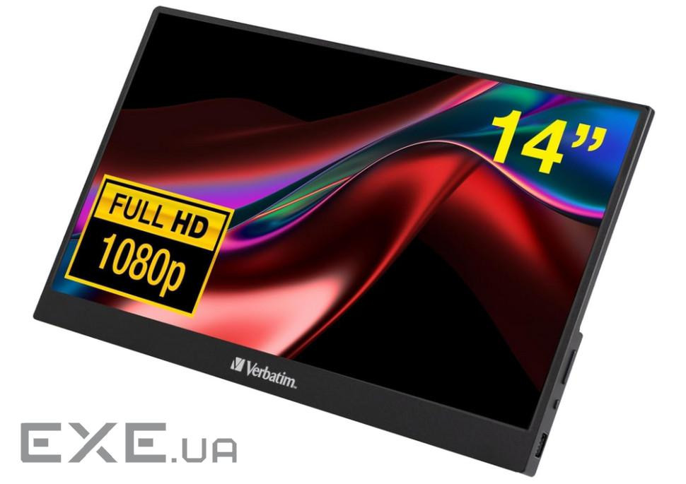 Портативний сенсорний монітор Verbatim 14 дюймів Full HD 1080p (підсвічування та бездротове (32088)