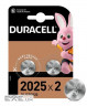 Батарейка CR2025, літієва, Duracell, 2 шт, Blister (DL2025) (DL2025 2шт) )