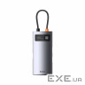 Концентратор Baseus Metal Gleam 4in1 USB-C (3xUSB-A+RJ45) Gray (WKWG070113)