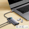 Концентратор Baseus Metal Gleam 4in1 USB-C (3xUSB-A+RJ45) Gray (WKWG070113)