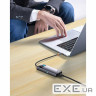 Концентратор Baseus Metal Gleam 4in1 USB-C (3xUSB-A+RJ45) Gray (WKWG070113)