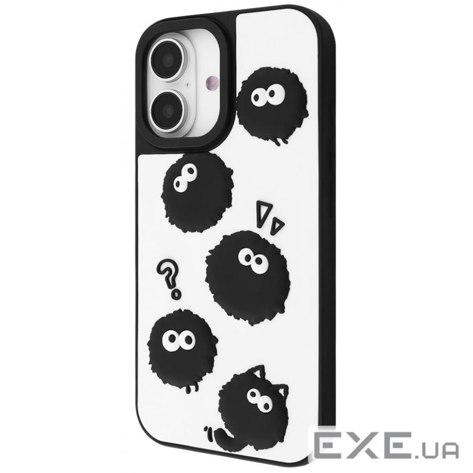 Чехол WAVE Doodle Case iPhone 16 black fluffy (63530 black fluffy)