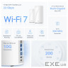Система WiFi-Mesh TP-LINK Deco BE85 BE22000, 2x2.5GE LAN, 1x10GE WAN, 1xSFP+, 1xU (DECO-BE85-2-PACK)