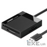 Card Reader USB 3.0 SD/TF/CF/MS 4 в 1 кабель 0.5м CR125 Ugreen (30333)