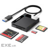 Card Reader USB 3.0 SD/TF/CF/MS 4 в 1 кабель 0.5м CR125 Ugreen (30333)