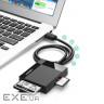 Card Reader USB 3.0 SD/TF/CF/MS 4 в 1 кабель 0.5м CR125 Ugreen (30333)