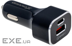 Зарядний пристрій Grand-X CH-29 PD 3.0, Quick Charge QС3.0, 1 TypeC, 1 USB