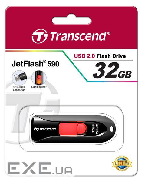 USB накопичувач Transcend JetFlash 590 32GB (TS32GJF590K)