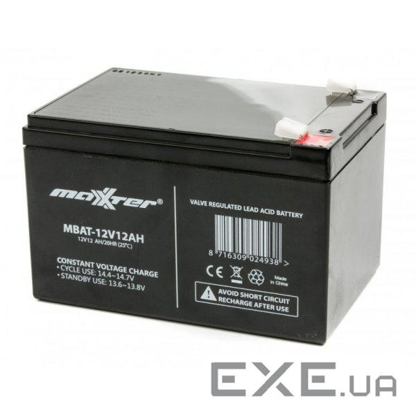 Батарея Maxxter 12В 12 Ач (MBAT-12V12AH)