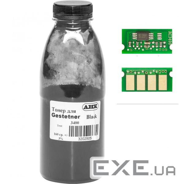Тонер Gestetner SP3400/3410 160г Black +chip TonerLab (3202498)