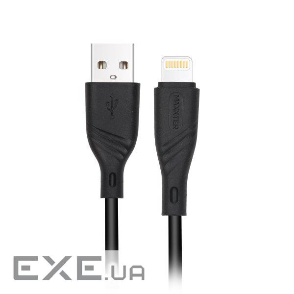 Дата кабель USB 2.0 AM to Lightning 1.0m Maxxter (UB-L-USB-02-1m)
