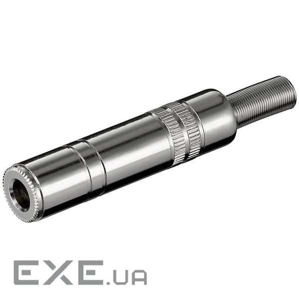 Гніздо FreeEnd-Jack 6.3mm,/F Mono Metal + CableProtector,срібний (75.01.1067-1) (75.01.1067-1)
