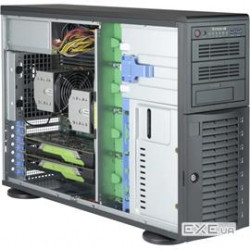 Supermicro Case CSE-743AC-1K26B-SQ 4U 8x3.5"/2.5"HotSwap SAS 1200W EATX/ATX Black Brown Box