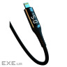 Дата кабель USB 2.0 AM to Lightning 1.0m 2.4A LED black XO (NB162-L-1-BK)