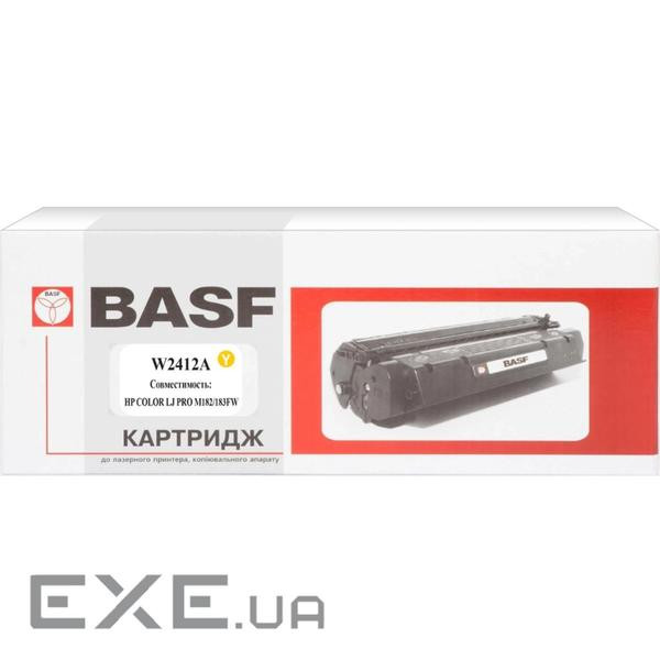 Картридж BASF HP CLJ M182/183, W2412A Yellow, without chip (BASF-KT-W2412A-WOC)