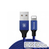 Дата кабель USB 2.0 AM to Lightning 1.8m navy blue Baseus (CALYW-A13)