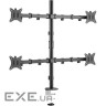 Кріплення настільне для 4-х моніторів BRATECK LDT66-C048 17"-32" Black