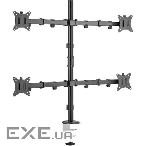 Кріплення настільне для 4-х моніторів BRATECK LDT66-C048 17"-32" Black