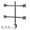 Кріплення настільне для 4-х моніторів BRATECK LDT66-C048 17"-32" Black