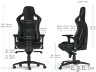 Крісло геймерське NOBLECHAIRS Epic Real Leather Black (NBL-RL-BLA-001)