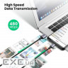 Дата кабель USB 2.0 AM to Micro 5P 2.0m US290 Aluminum Braid Black Ugreen (60148)