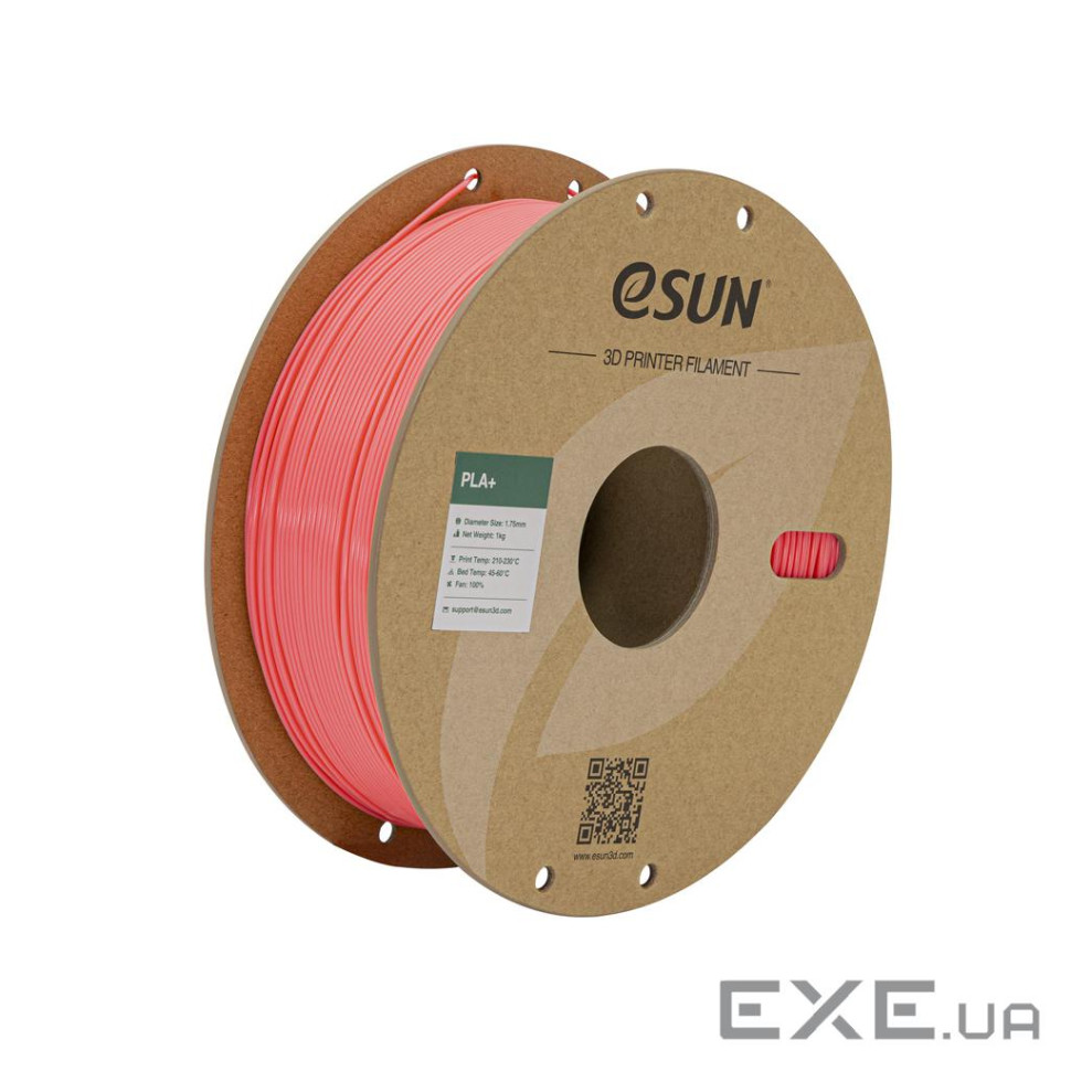 Пластик для 3D-принтера eSUN PLA+ P1.75мм, 1кг, pink (PLA+P175P1)