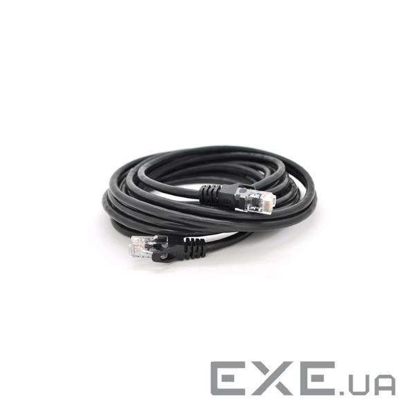 Патч-корд литий RITAR, UTP, RJ45, Cat.6, 5m, чорний, Cu (мідь) ) Q150 (PCR-CU6/5Bk)