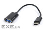 Перехідник OTG USB 2.0 AF to USB-C 0.2m Cablexpert (AB-OTG-CMAF2-01)
